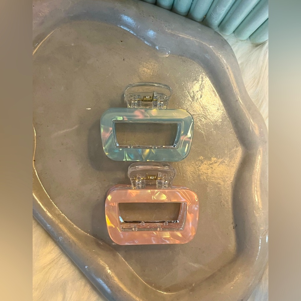 Pastel Hair Claw Clips SET